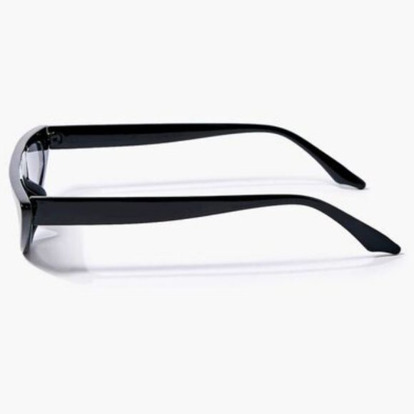 Forever 21 Black Thin Cat Eye Sunglasses - Picture 3 of 4
